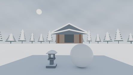 Wa Skies Vol.2 – Snowy Shrine Morning (HDRI + Cubemap)