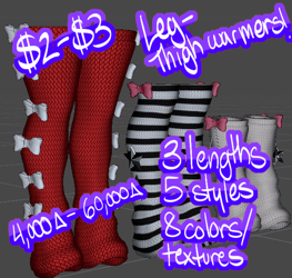 Fruity/Starry/Bow Legwarmers ! (V1.1)