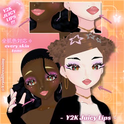 3D VRoid Y2K Juicy Lips Texture