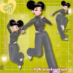 3D VRoid Y2K Two-Piece Tracksuit Set