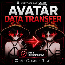 [Unity Tool - VRChat] Avatar Data Transfer – Copy Materials, Components & Full Setup Between Avatars | English, Español, 日本語, Deutsch, 한국어, 简体中文