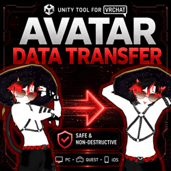 [Unity Tool - VRChat] Avatar Data Transfer – Copy Materials, Components & Full Setup Between Avatars | English, Español, 日本語, Deutsch, 한국어, 简体中文