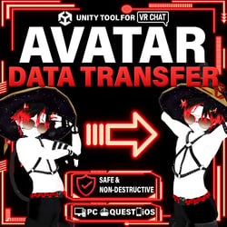 [Unity Tool - VRChat] Avatar Data Transfer – Copy Materials, Components & Full Setup Between Avatars | English, Español, 日本語, Deutsch, 한국어, 简体中文