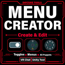 [Unity Tool - VRChat] Menu Creator – All-in-One Expression Menu Creator & Editor | Toggles, Radials & Puppets | English, Español, 日本語, Deutsch, 한국어, 简体中文