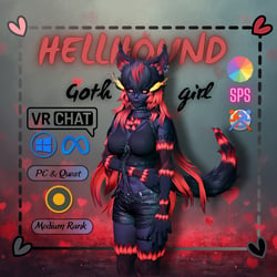 Hellhound Goth Girl [GogoLoco][SPS][Hueshift]PC-Quest]