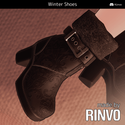 Winter Shoes / Christmas Heels (Rigged for VRBase EGirl, Anime, Fantasy, Rindo, Rusk, Kokoa, Celestia, ZinFit)