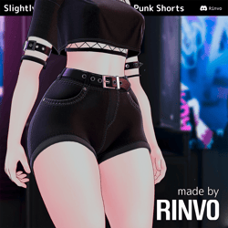 Slightly Punk Shorts (Rigged for GodMagician, GodRevenger, VRBase Egirl, Anime, Rindo)
