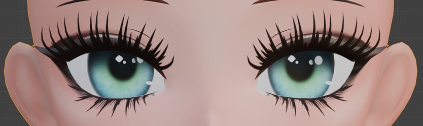 EyeLashes for Starlight Anime Head 1.6  (VRCFT compatible)
