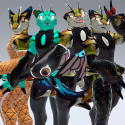VRChat | TigerBee Latex Clothes
