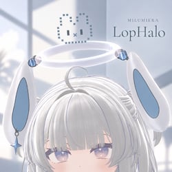 LopHalo – Hand-Sign Rabbit Halo | 6 Expressions & Colors | VRChat PC