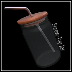 Screw-Top Jar with two lids