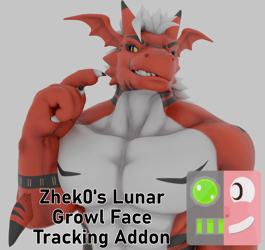Zheko's Lunar Growlmon FaceTracking Addon