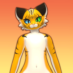 Orange Striped Mayu Texture