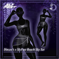 Dinzee's x SlyFest Beach Sky Set