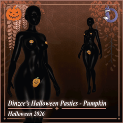 Dinzee's Halloween Pasties - Pumpkin - Halloween 2026