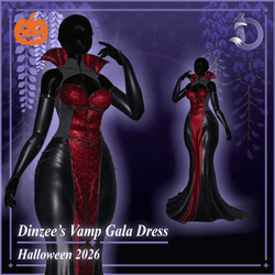 Dinzee's Vamp Gala Dress - Halloween 2026