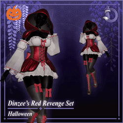 Dinzee's Red Revenge Set - Halloween 2026 