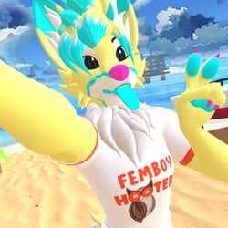 Leggy Femboy Hooters Shirt Texture