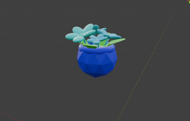 Crystal Flower pot (free)
