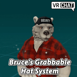 Bruce's Grabbable Hat System (Shareable Hat) [VRChat]