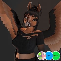 Daphne | VRChat Furry Avatar | PC/VRCFT/Quest