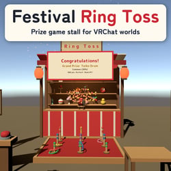 Festival Ring Toss | 22-Prize Game Stall for VRChat Worlds