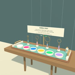 BUBBLE POST | Bubble-Wand Stand for VRChat Worlds