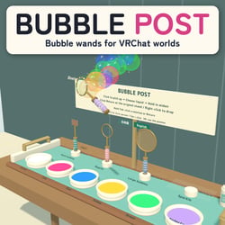 BUBBLE POST | Bubble-Wand Stand for VRChat Worlds