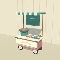 CLOUD SPIN | Color-Layered Cotton Candy Cart for VRChat Worlds