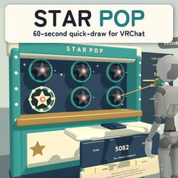 STAR POP | 60-Second Quick-Draw Shooting Game for VRChat Worlds
