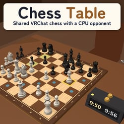 Chess Table | Shared VRChat Chess with CPU Opponent & Clocks