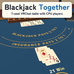 Blackjack Together | 7-Seat VRChat Table with CPU Players