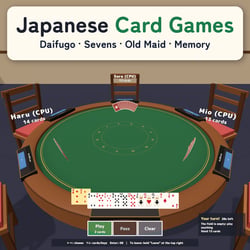 Japanese Card Games | Daifugo, Sevens, Old Maid & Memory for VRChat