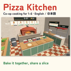Pizza Kitchen | Co-op Cooking for VRChat Worlds, 1-6 Players