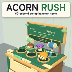 ACORN RUSH | 60-Second Co-op Hammer Game for VRChat Worlds