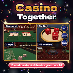 Casino Together | Baccarat, Sic Bo & Craps with CPU Players for VRChat
