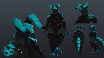 Lizzy Deathclaw Bodysuit and Warmers!