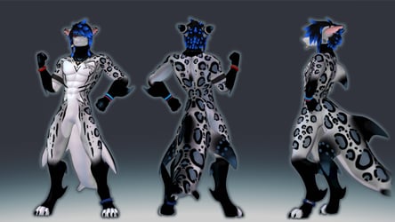 snow loepard the shark (free texture)