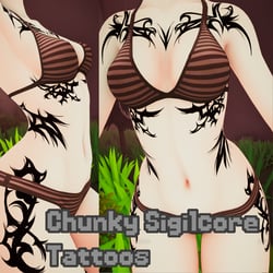 Chunky Sigilcore Tattoos - Egirl Base 