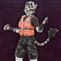 [P.0.E] - Fishing Outfit (Lifejacket, Shorts, Shirt)
