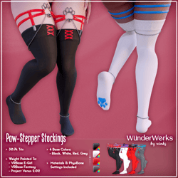 Paw-Stepper Stockings