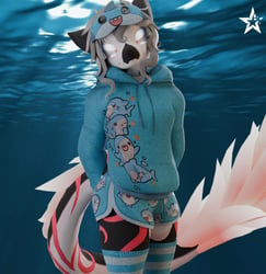 The Cozy Shark Pajama Set + Hair [ Kreature Edition ]