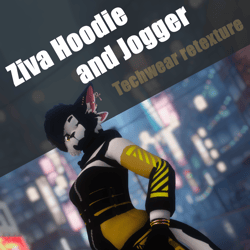 Techwear texture for Ziva's Hoodie and Joggers
