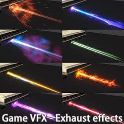 Unity Game VFX - Exhaust Nitro Effects