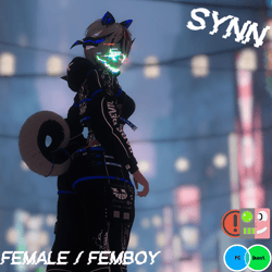 Synn the ghost (Female/Femboy) (PC/Quest) ARKIT Facetracking