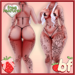 FREE - Fairy Garden (Egirl Tattoos) (Flowers and Butterflies)