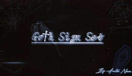 Goth Neon Sign Set -  ( Free prefab )