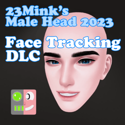 23Mink Male Head 2023 Version Face Tracking DLC