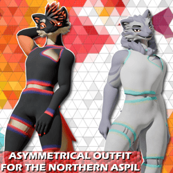 Asymmetrical Outfit for Northern Aspil (VRChat)