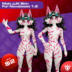 Maki JJK Skin For Novabeast 1.2 | VRChat Texture